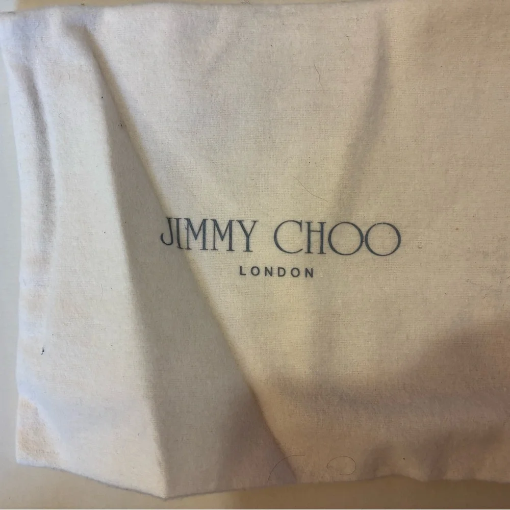 Jimmy Choo Nude Peep Toe Heels - Picture 5 of 9